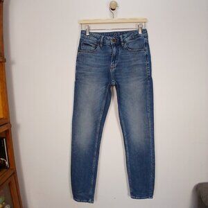 Le31 Simons Women's 27 Tokyo Fit Organic Cotton Mid Rise Blue Jeans 27x29